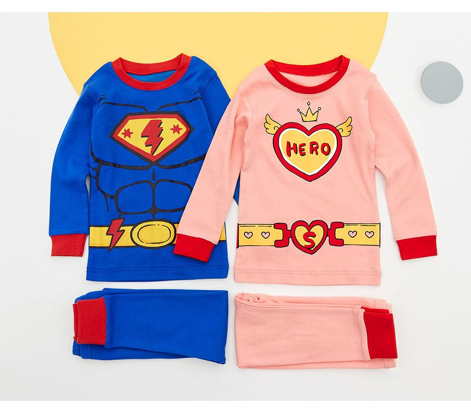 Boys Organic Cotton Pyjamas - Super Hero (Korean Design)