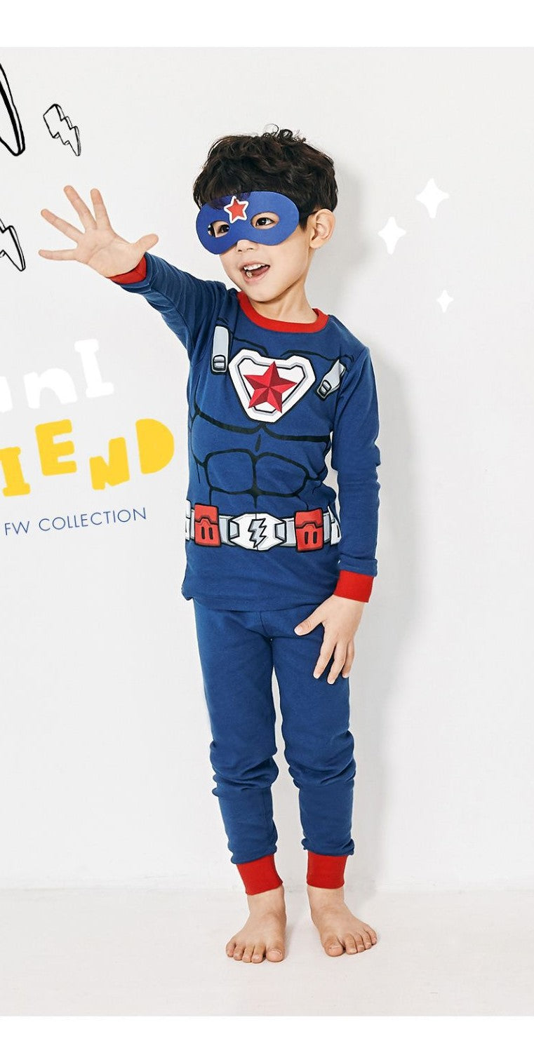 Boys Organic Cotton Pyjamas - Captain America (Korean Design)