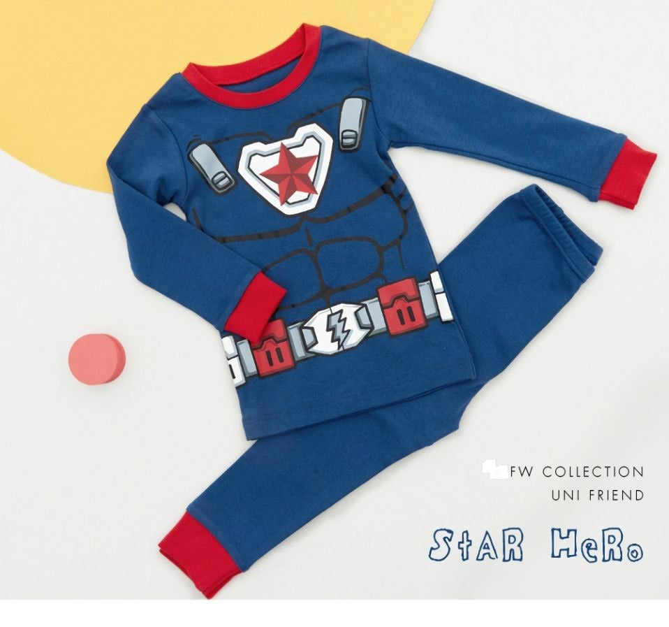Boys Organic Cotton Pyjamas - Captain America (Korean Design)