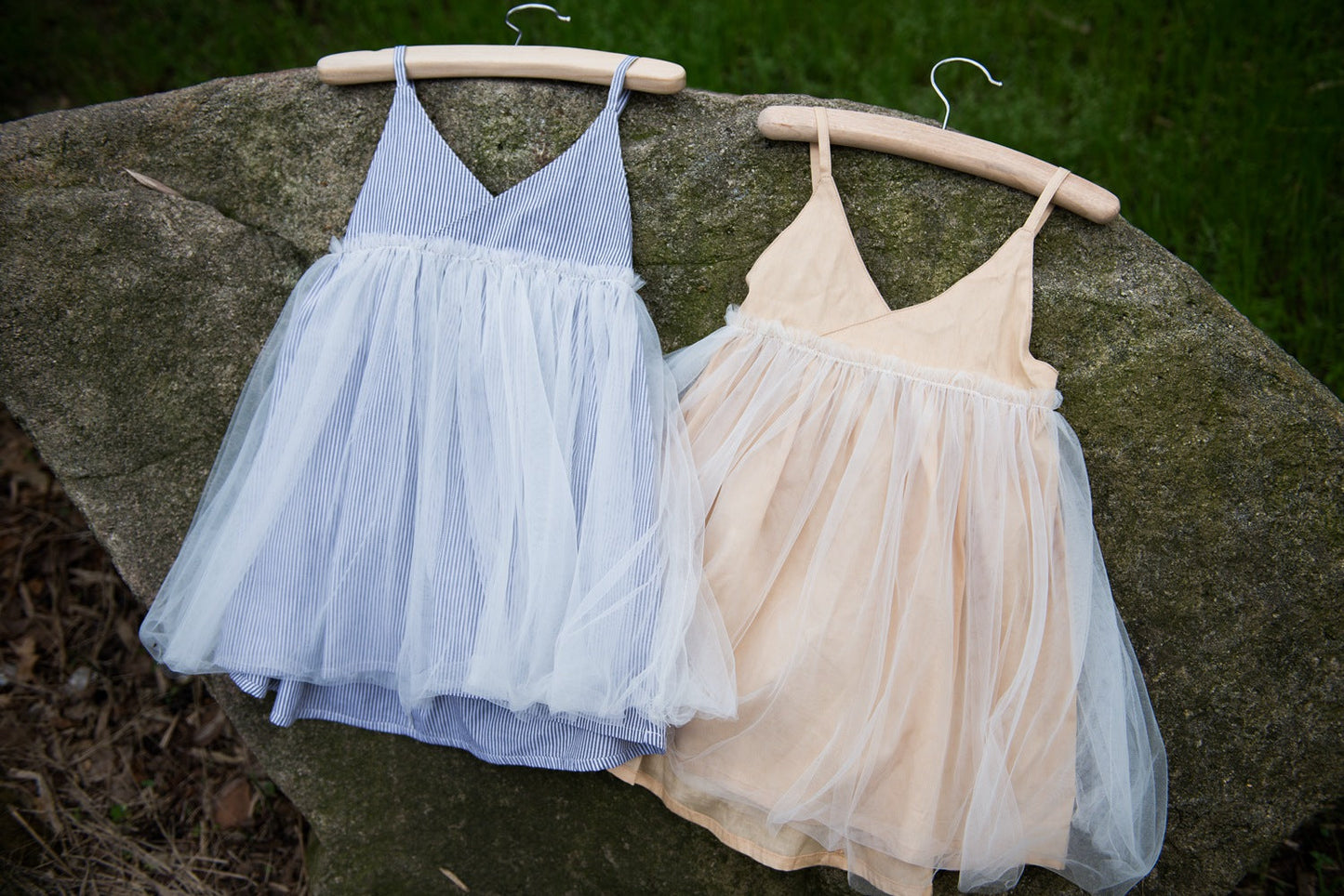 Girls Gold Tulle Dress