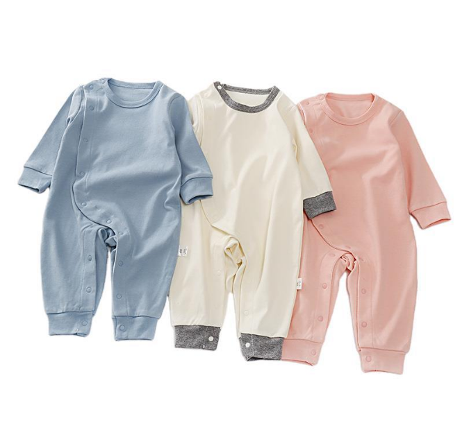 Cotton Baby Wrap Style Sleepsuit - Pink
