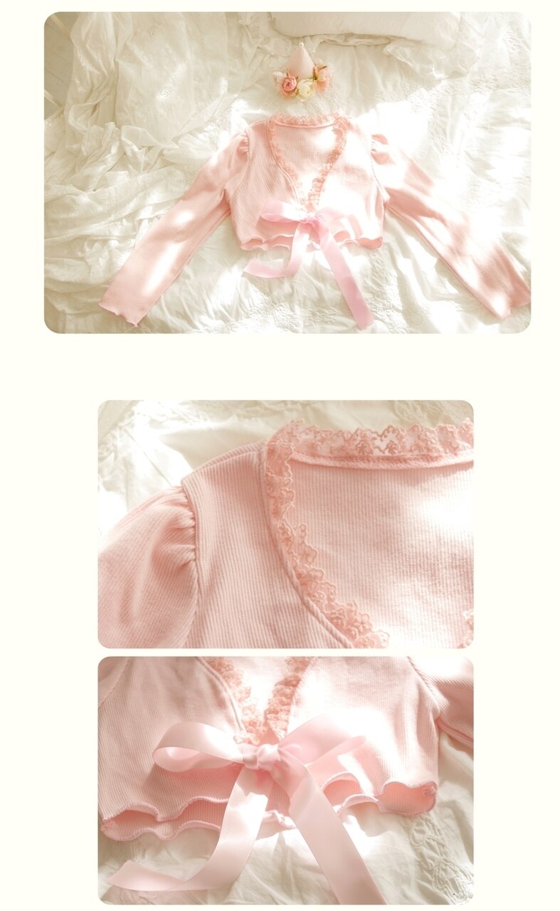 Deluxe Amire Pink Cardigan ( Made in Korea)