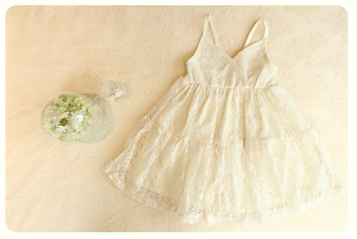 Deluxe Avene Ivory Dress ( Made in Korea)