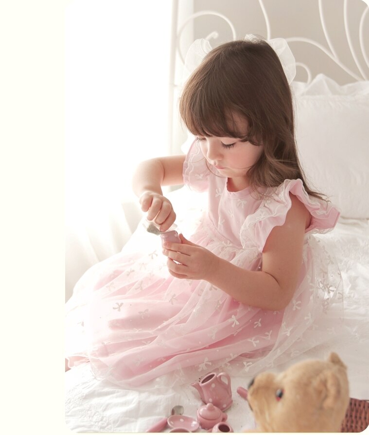 Deluxe Ellen Shu Pink Dress- 6 Years Only ( Made in Korea)