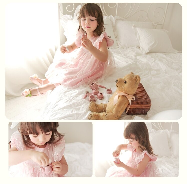 Deluxe Ellen Shu Pink Dress- 6 Years Only ( Made in Korea)