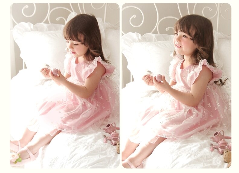 Deluxe Ellen Shu Pink Dress- 6 Years Only ( Made in Korea)