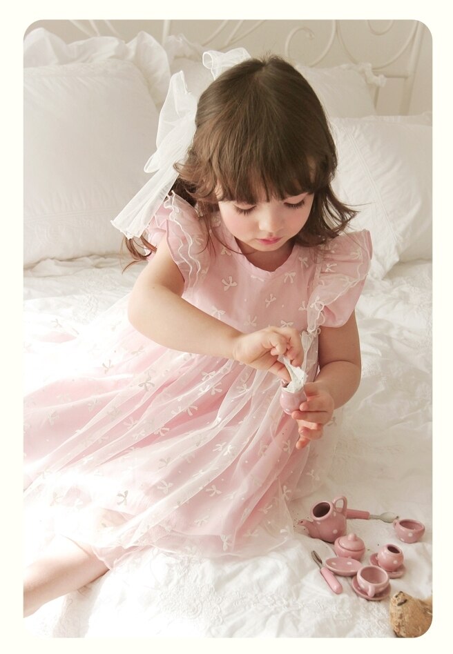 Deluxe Ellen Shu Pink Dress- 6 Years Only ( Made in Korea)