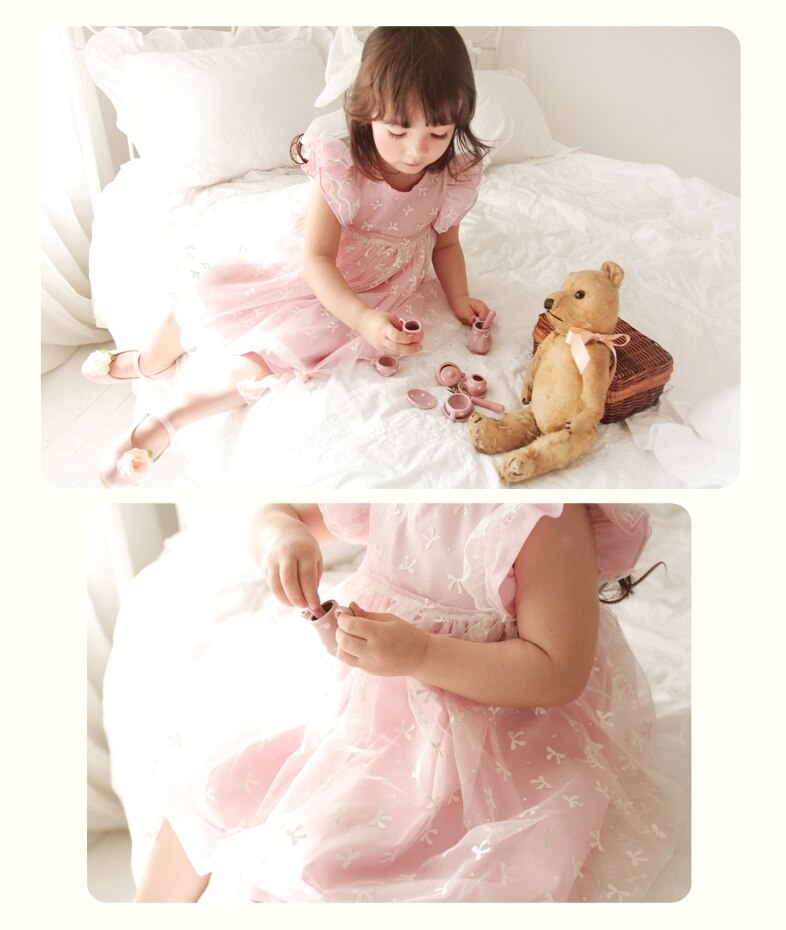Deluxe Ellen Shu Pink Dress- 6 Years Only ( Made in Korea)