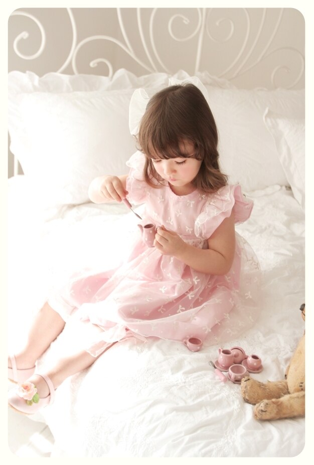 Deluxe Ellen Shu Pink Dress- 6 Years Only ( Made in Korea)