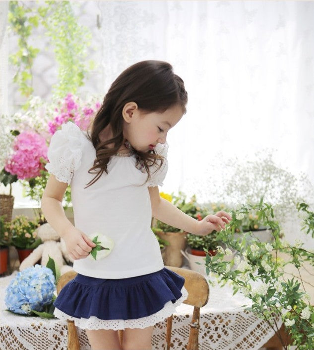 Cotton Light Blue Skirt